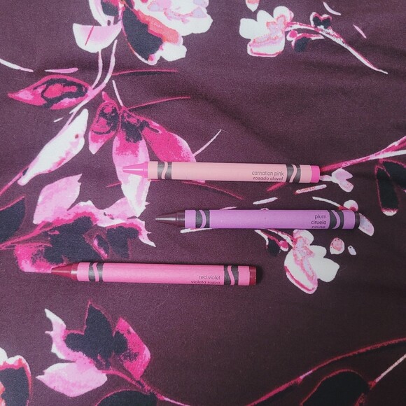 Motherhood Maternity Faux Wrap Dress Long Sleeve Knee Length Plum Floral Large - Picture 4 of 7